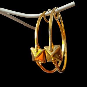 3/$30 - Gold Hoop Accent Earrings